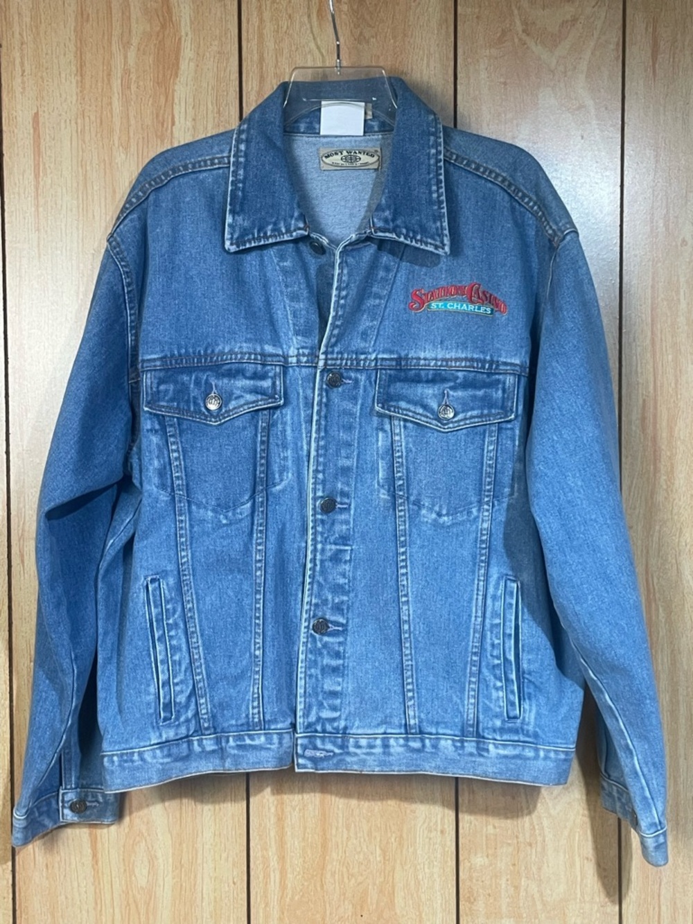 Vintage Wheel Of Fortune Denim Jacket-Station Casino SZ-L